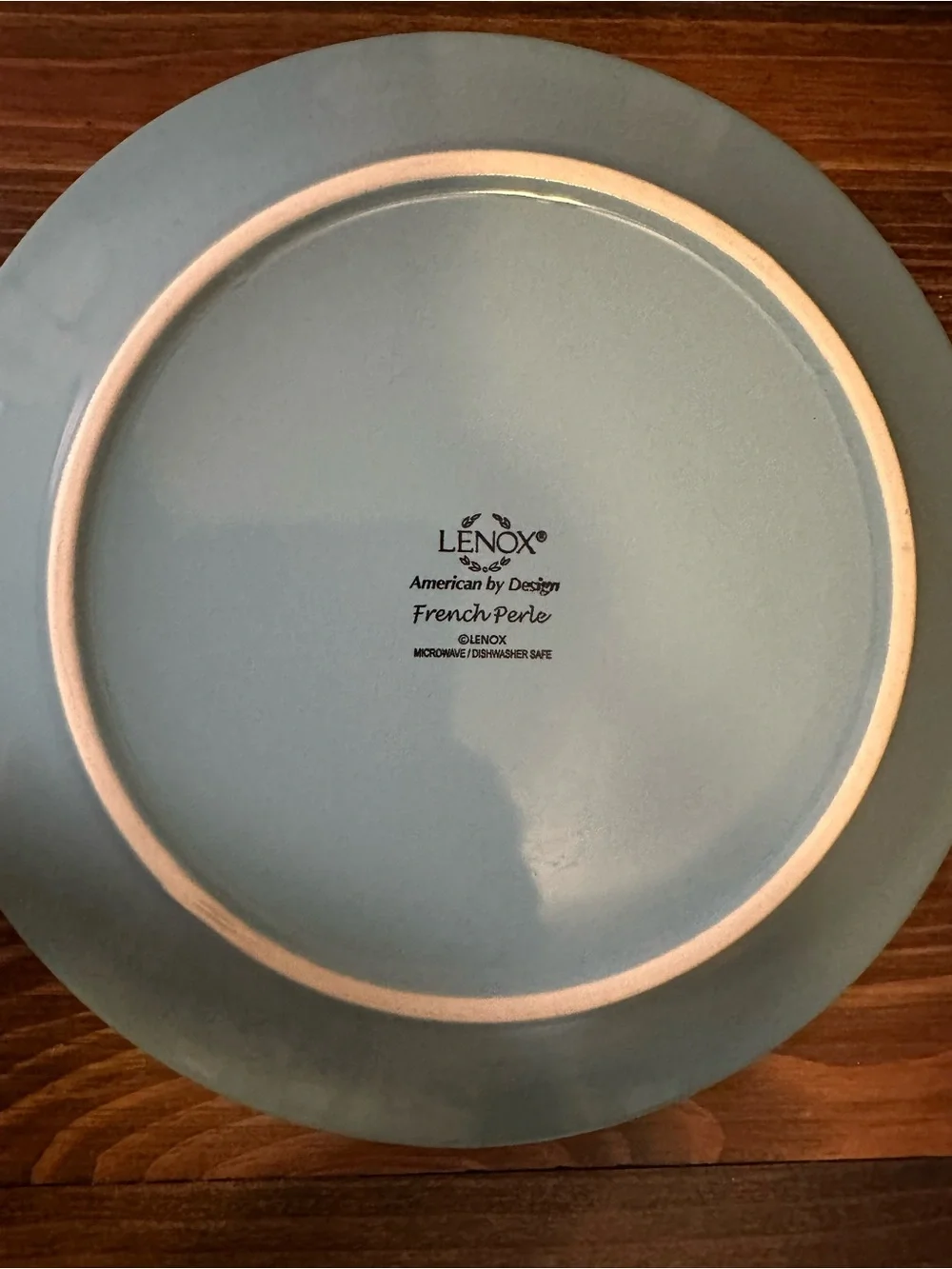 Lenox ice blue pearl salad dessert plates like new